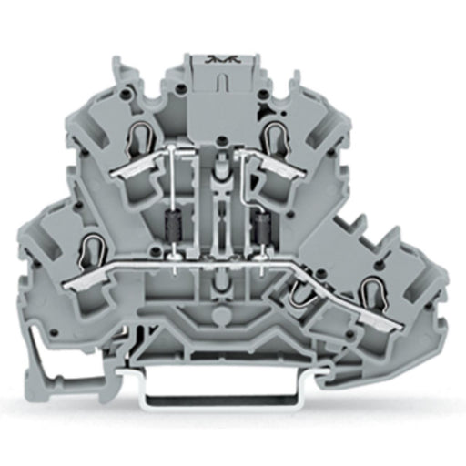 WAGO - Bauelement-Reihenklemme Bauelementklemme 2002-2213/1000-487 2 Dioden 1N4007,grau − 50 Stück