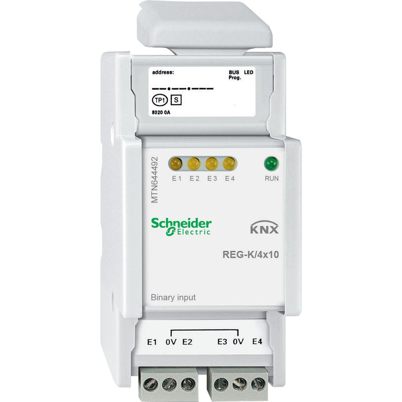 Schneider Electric - Bussystem-Binäreingang Binäreingang MTN644492 REG-K/4x10,lichtgrau
