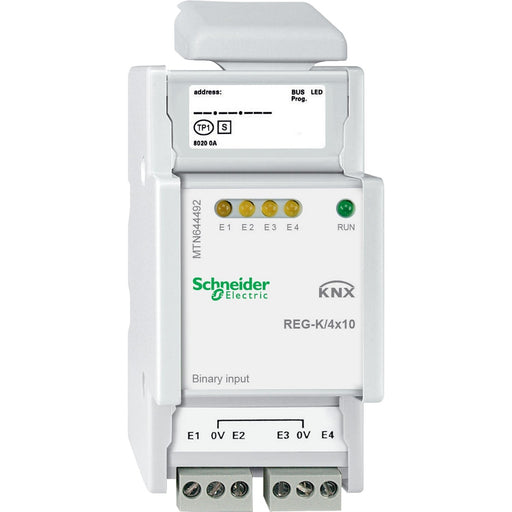 Schneider Electric - Bussystem-Binäreingang Binäreingang MTN644492 REG-K/4x10,lichtgrau
