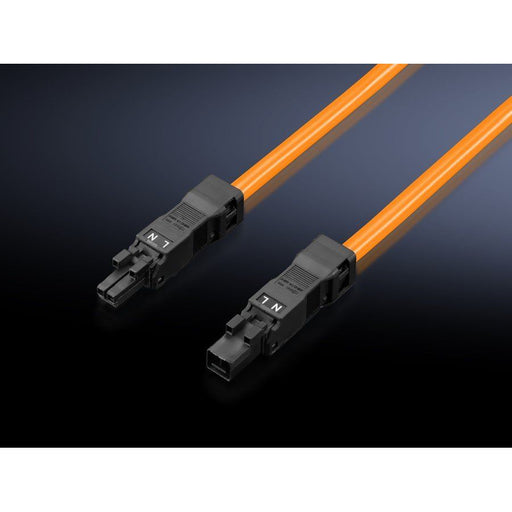 Rittal - Netzanschlussleitung Einspeisung 2-polig SZ 2500.450 (VE5) orange, mit Stecker
