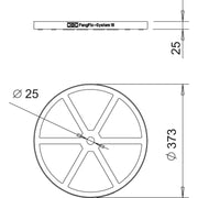 OBO Bettermann - Sockel für Fangeinrichtung Blitzschutz Basissystem F-FIX-B16 3B f.FangFix,16kg − 10 Stück