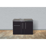 Stengel - Mini-Küche Miniküche Premiumline MPSM120ABliS Schwarz matt