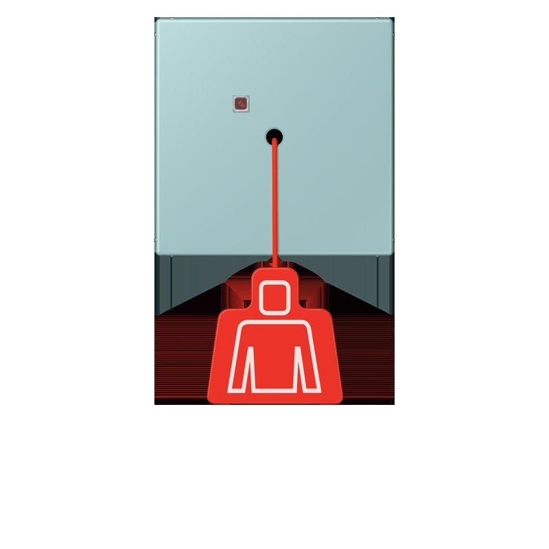 Jung - Behindertenelement für Installationsschalterprogramme Notrufsystem Zugtaster NRS LC 0834 ZT 214 ceruleen clair