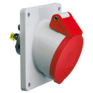 Bals Elektrotech - CEE-Anbausteckdose (IEC 60309) Anbausteckdose geneigt 32A 12882 4p 400V 6h IP44