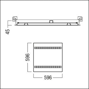 Zumtobel Group - Decken-/Wandleuchte Refurbishment Kit LEFEB3/24 #42189999 840