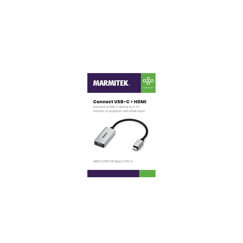 MARMITEK - Zubehör/Ersatzteile für Unterhaltungselektronik Adapter USB Typ C MARMITEK ConUSB-C/HD zu HDMI