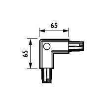Philips Lighting - Elektrisches Zubehör/Ersatzteile für Leuchten L-Verbinder ZCS750 5C6 CCPE WH außen