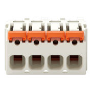 WAGO GmbH & Co. KG - Kabelsteckverbinder für Leiterplattensteckverbinder 1-Leiter-Federleiste,Hebel 2721-1104/326-000 PushinCAGECLAMP,lgr − 100 Stück