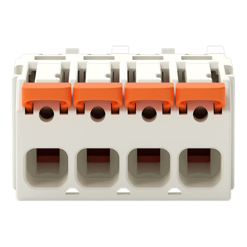 WAGO GmbH & Co. KG - Kabelsteckverbinder für Leiterplattensteckverbinder 1-Leiter-Federleiste,Hebel 2721-1104/326-000 PushinCAGECLAMP,lgr − 100 Stück