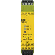 Pilz - Gerät zur Überwachung von sicherheitsgerichteten Stromkreisen Kontakterweiterungsblock PZE X4P #777585 24VDC 4n/o
