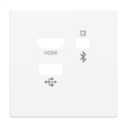 Busch-Jaeger - Einsatz/Abdeckung für Kommunikationstechnik Zentralscheibe 8256-84 Media Connector