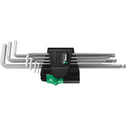 Wera - Innensechskantschlüsselset Winkelschraubendrehersatz 950/7Hex-PlusMagnet1 Clip7-tlg