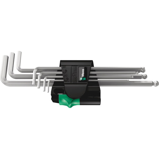 Wera - Innensechskantschlüsselset Winkelschraubendrehersatz 950/7Hex-PlusMagnet1 Clip7-tlg