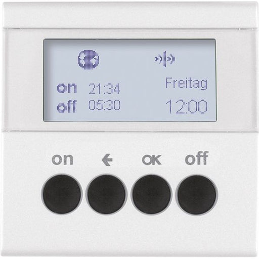 Berker - Bussystem-Zeitschaltuhr KNX-Funk Zeitschaltuhr 85745288 polarweiß matt