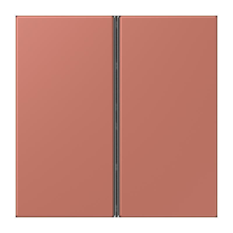 Jung - Abdeckung/Bedienelement für Installationsschalterprogramme Tastensatz 2fach LC 402 TSA 236 terre sienne brique