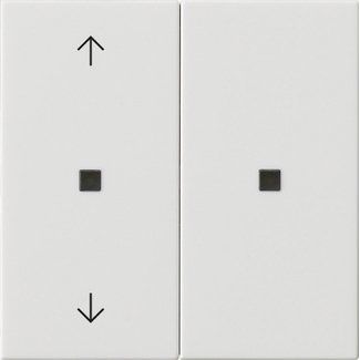 Gira - Bussystem-Tastwippe KNX RF Bedienaufsatz 2-f. 510803 Reinweiß