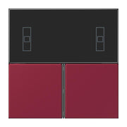 Jung - Abdeckung/Bedienelement für Installationsschalterprogramme Tastensatz 3fach LC 4093 TSA 255 le rubis