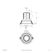 EVN Lichttechnik - Downlight/Strahler/Flutlicht LED-Einbauleuchte modular F04R09SM1840L15P Konfigurationstype