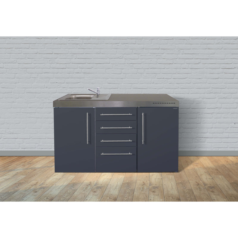 Stengel - Mini-Küche Miniküche Premiumline MPSG150BliS Schiefergrau
