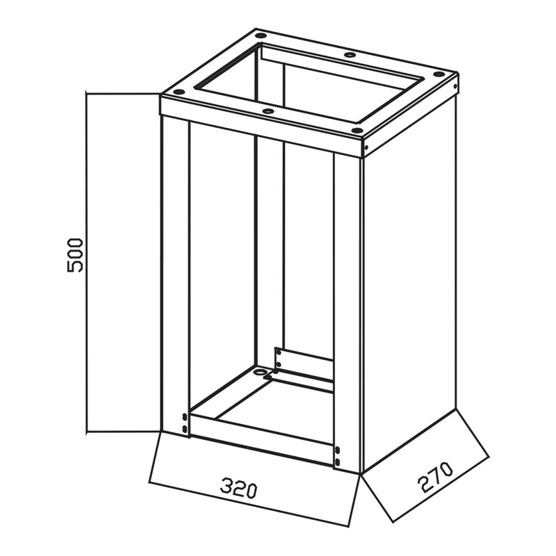 Walther Werke - Sockel/Sockelelement (Schaltschrank) Erdstück 84227595 275mm breit