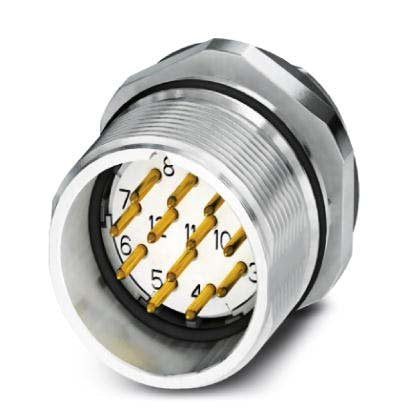 Phoenix Contact - Rundsteckverbinder, feldkonfektionierbar (Industriesteckverbinder) Gerätesteckverbinder CA-19P1N126Z00 Vorderwand