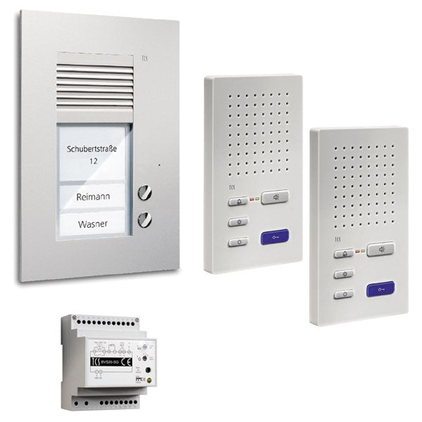 TCS Tür Control - Türsprech-Set Paketlösung PSU2220-0000 Freispr. 2 Tasten UP