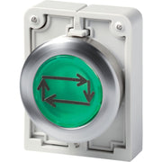 Eaton - Frontelement für Drucktaster Leuchtdrucktaste tastend M30I-FDL-G-X32 flach beschriftend