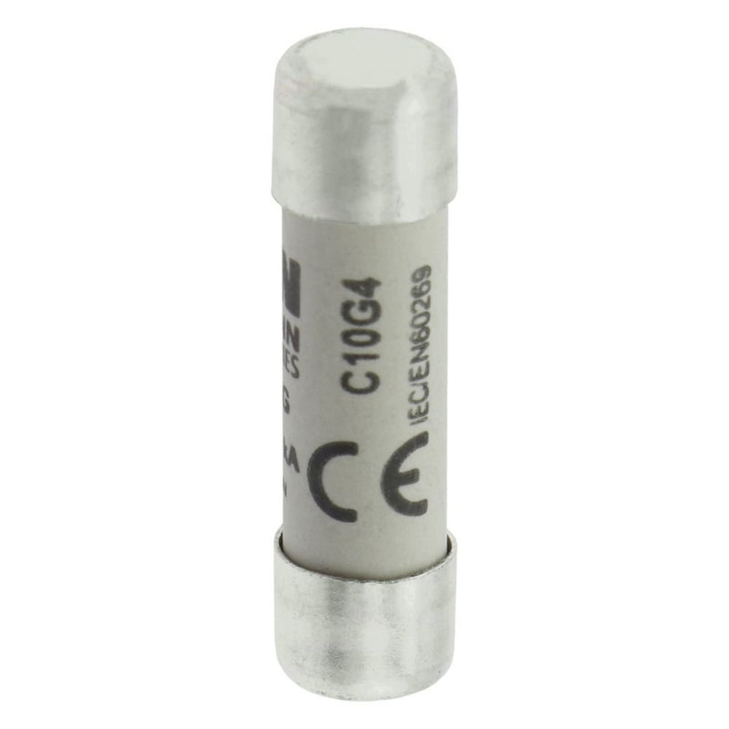 Eaton - Zylindrische Sicherung Sicherungseinsatz Nieders. CYLINDRICA#C10G4 4A AC 500V 120kA − 10 Stück
