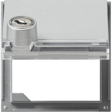Gira - Übergangsadapter für Installationsschalterprogramme Zentralplatte Klappd. alu 069765 verschliessbar,TX44