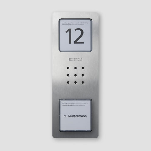 Siedle&Söhne - Türstation für Türkommunikation Audio-Türstation CA 812-1 E Edelstahl gebürstet