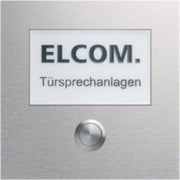 Elcom - Funktionsmodul für Türkommunikation 1-Taster+ gr.Schild CZM-210 MODESTA