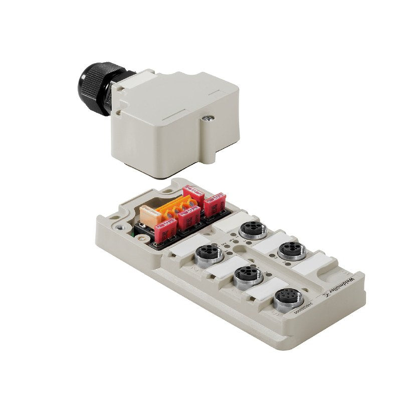 Weidmüller - Passiver Sensor-/Aktor-Verteiler (ohne Leitung) Sensor-/Aktor-Verteiler SAI4M4PM12SVVA03 Haubenversion