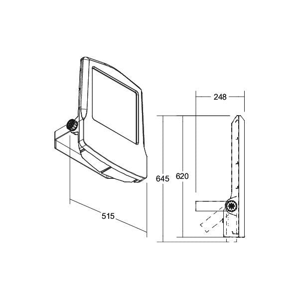 Brumberg Leuchten - Downlight/Strahler/Flutlicht LED-Fluter 60808644 4000K