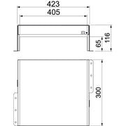 OBO Bettermann - Brandabschottung Brandschutzbox PMB 640-3 A2 dreiseitig