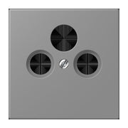 Jung - Einsatz/Abdeckung für Kommunikationstechnik Abdeckung für Sat/BK-Dose LC 990 SAT 203 gris 31 (32011)