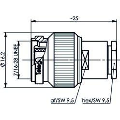 Telegärtner - Koax-Steckverbinder TNC-Kabelstecker 100023702 (RG-58 C/U)