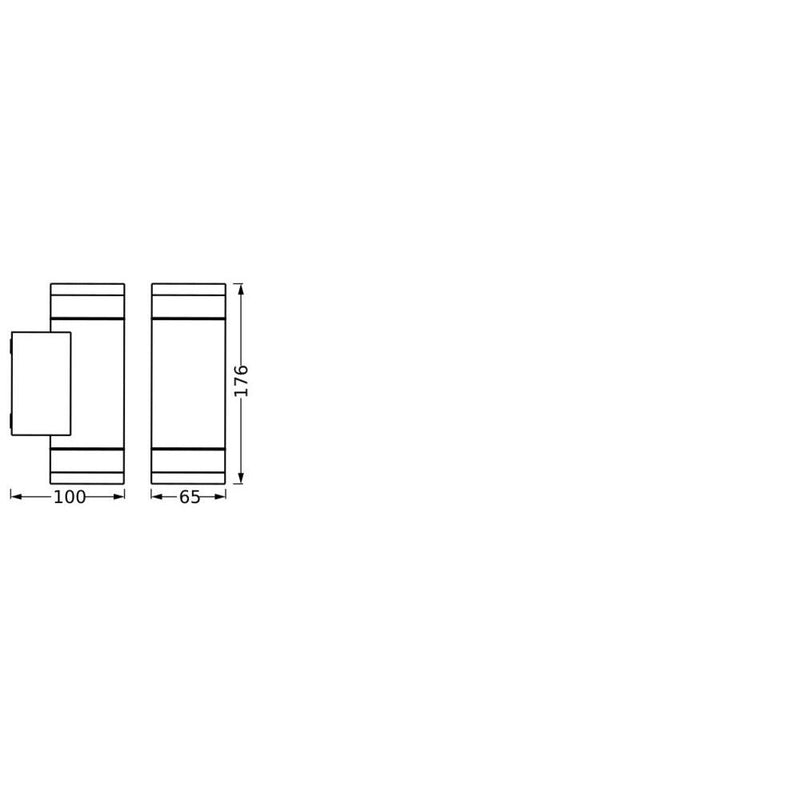 Ledvance - Decken-/Wandleuchte Wandleuchte GU10 Endura#4099854183065 dunkelgrau