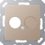Jung - Einsatz/Abdeckung für Kommunikationstechnik Abdeckung champ. A 562 CH für 2 Kleinst.Dosen