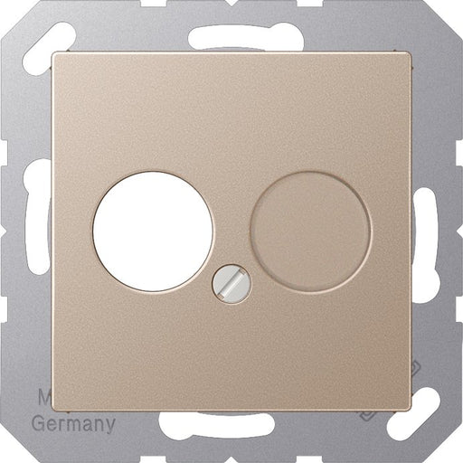 Jung - Einsatz/Abdeckung für Kommunikationstechnik Abdeckung champ. A 562 CH für 2 Kleinst.Dosen