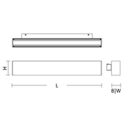 SCHMITZ-WILA - Decken-/Wandleuchte LED-Wandleuchte 151-103-123-E 3000K, DALI, ws
