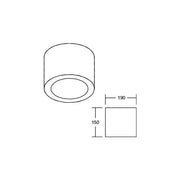 Brumberg Leuchten - Decken-/Wandleuchte LED-Anbaudownlight 230V 12595183 930