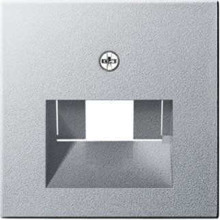 Gira - Einsatz/Abdeckung für Kommunikationstechnik Zentralplatte UAE/IAE alu 027026 System55