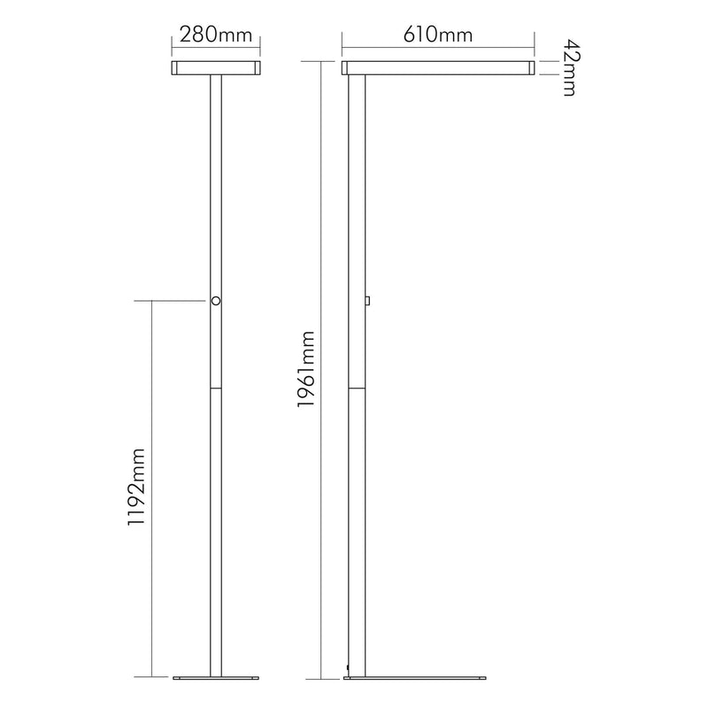 Nobile - Stehleuchte LED-Stehleuchte 1751326009 840 dimmbar