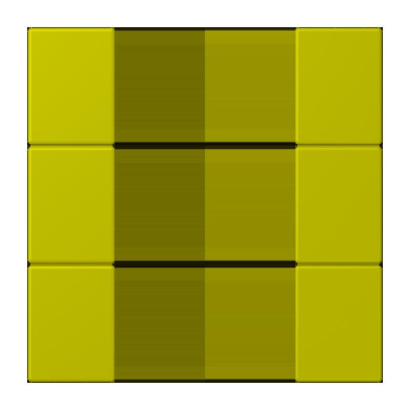 Jung - Abdeckung/Bedienelement für Installationsschalterprogramme Tastensatz 3fach LC 503 TSA 249 vert olive vif