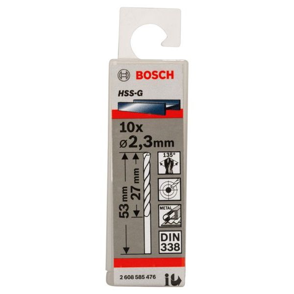 Bosch - Bohrer PRO Metal HSS-G 2608585476 Spiralbohrer 2,3 x