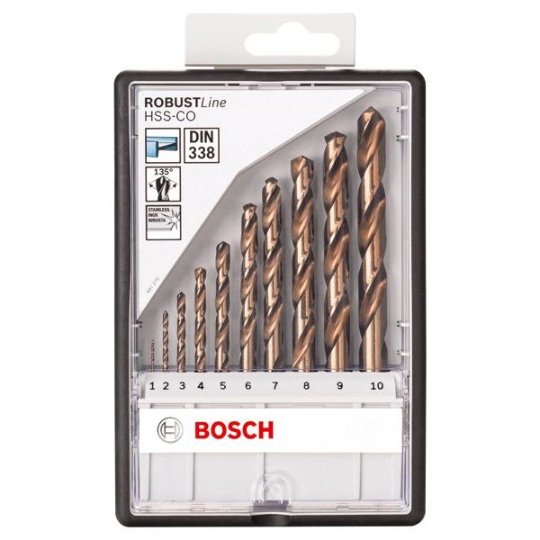 Bosch - Bohrer-Set PRO Stainless Steel HSS-Co 2607019925 Spiralbohrer-Set