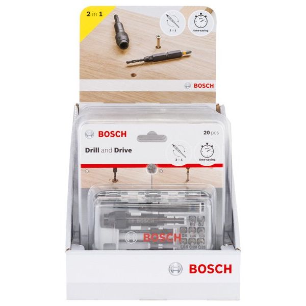 Bosch - Werkzeugset 20tlg. Schrauberbit-Set 2607002786 DrillDrive