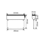 ESYLUX - Sicherheitsleuchte LED-Rettungszeichenleuchte SLCEL LED#EN10031632 3h, 25m