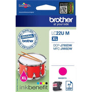 Brother - Verbrauchsmaterial für Telefax/Drucker/MFC Tintenpatrone LC-22UM magenta