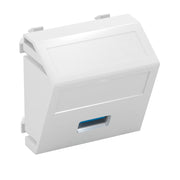 OBO Bettermann - Einsatz/Abdeckung für Kommunikationstechnik Multimediaträger USB 3.0A MTS-U3A S RW1 45x45mm rws